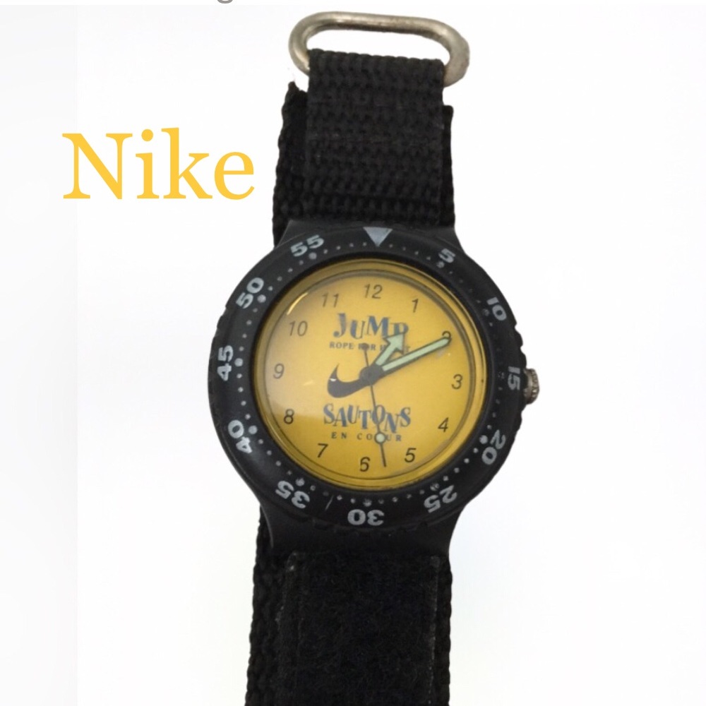 Vintage Nike Jump Rope for Heart Watch with Velcro Stap, Youth Size
